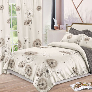 Lenjerie de Pat Finet  – 6 Piese + 2 Draperii Asortate | Set Complet Elegant si Practic | COD: 1494-S