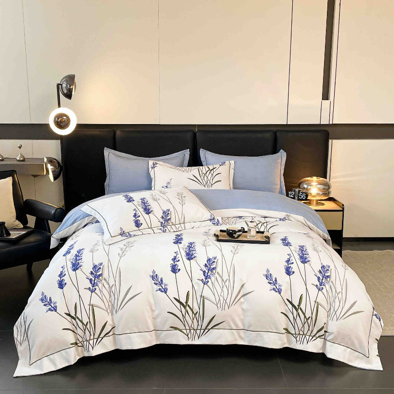 Lenjerie de Pat Finet cu Elastic – 6 Piese DELUX | Confort si Eleganta | COD 0599-J