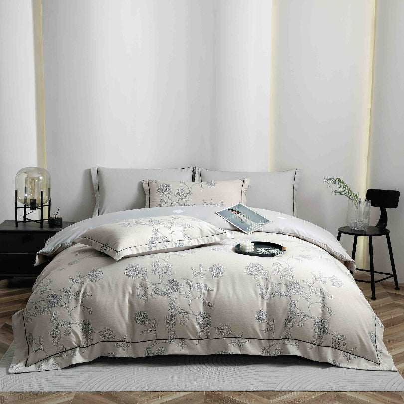 Lenjerie de Pat Finet cu Elastic – 6 Piese DELUX | Confort si Eleganta | COD 0626-J