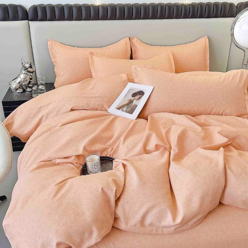 Lenjerie de Pat din Bumbac Finet cu Elastic – 6 Piese | Confort si Eleganta | COD 1304-J