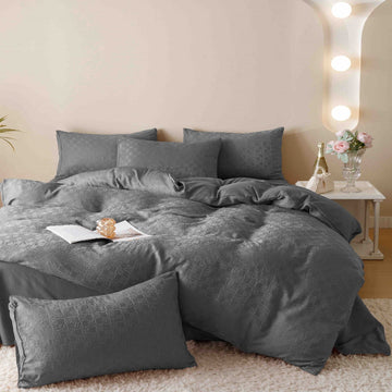 Lenjerie de pat Jacquard - 6 piese | Eleganta si confort premium | COD 0828-J