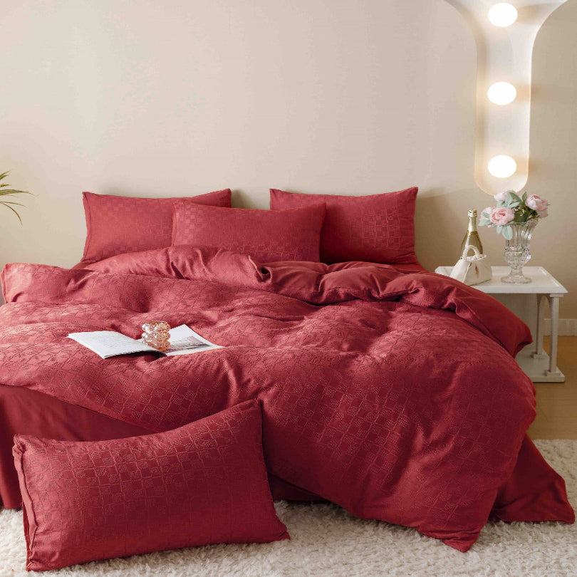 Lenjerie de pat Jacquard - 6 piese | Eleganta si confort premium | COD 0829-J