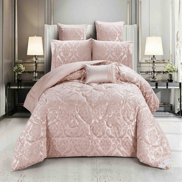 Lenjerie de pat Jacquard 7 piese - confort și eleganta în dormitorul tau | COD 0841-J