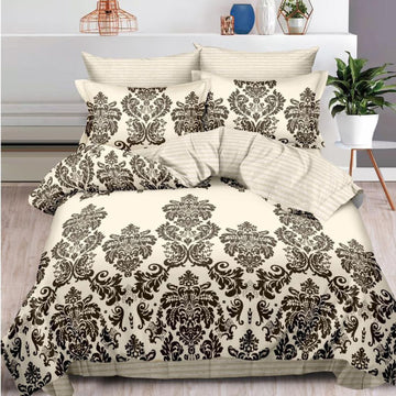 Lenjerie de pat bumbac finet cu elastic – 6 piese: Confort si stil pentru un somn odihnitor  | COD 0475-S