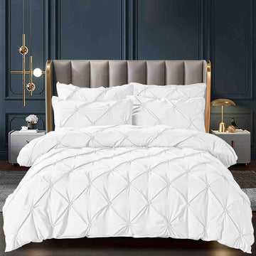 Lenjerie de pat bumbac finet cu elastic si nasturi – 6 piese | Fixare Perfecta si Design Elegant | COD 1663-J