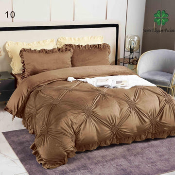 Lenjerie de pat din catifea 4 piese – Textura moale si luxoasa | COD 0107 - SEP