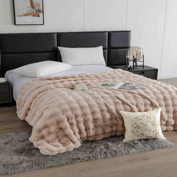 Patura artificiala tip blana de iepure cu fermoar – Confort si eleganta pentru casa ta | COD 0934-J