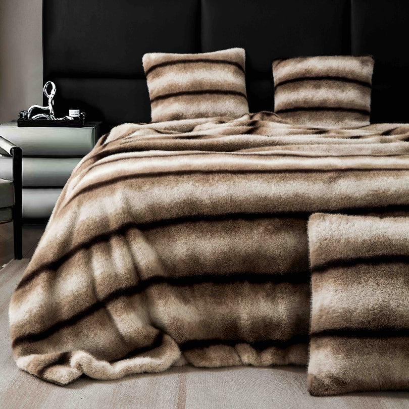 Patura cu Blana de Nurca – 3 Piese | Lux si Caldura pentru Casa Ta | COD 0759-J